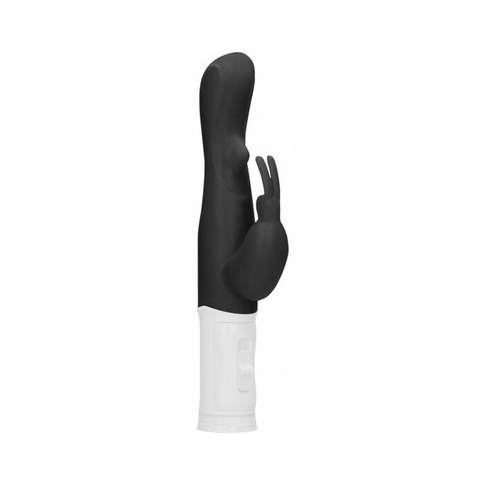 Vibrador rampante conejito con rotación - negro