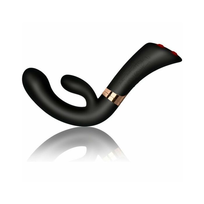 Enigma vibrador rampante de silicona - negro