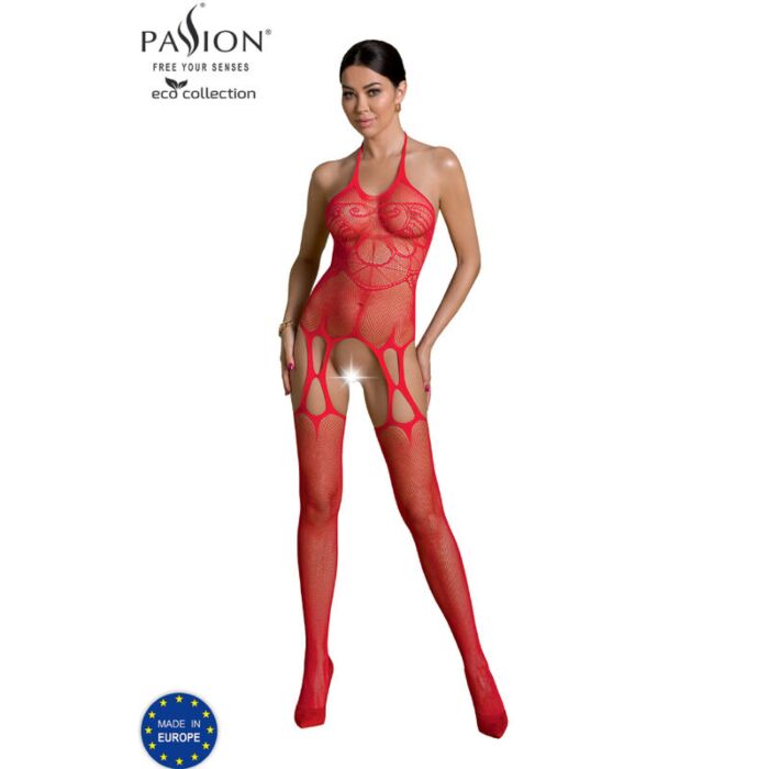 Combinaison Bodystocking Eco Passion Rouge