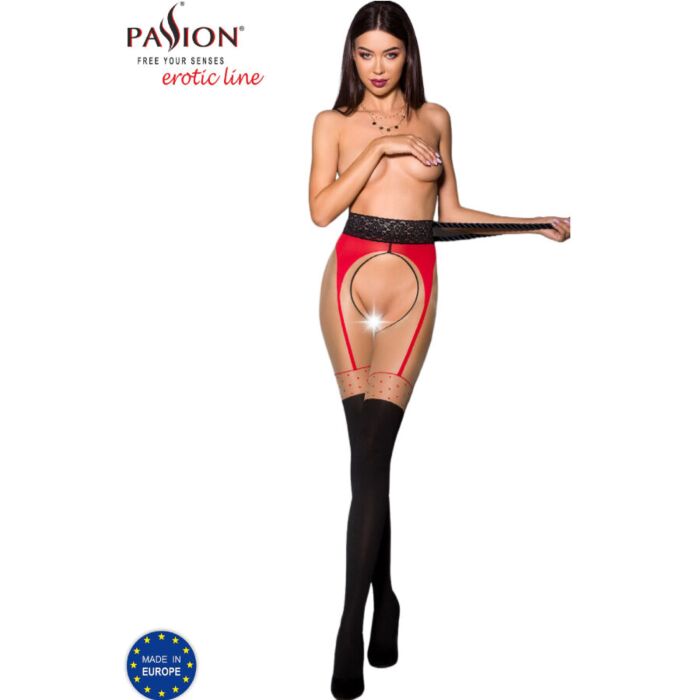 Passion Red Sheer Thigh Highs
