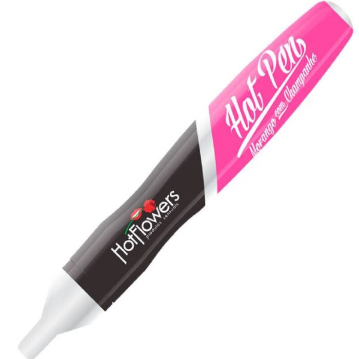 Stylo érotique saveur fraise champagne