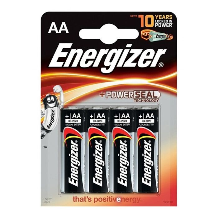 Piles alcalines Energizer AA LR6 - Pack de 4 unités