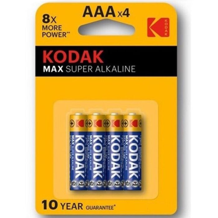 Piles Kodak Max AAA 4 Pack