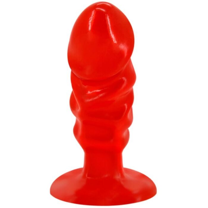 Plug Rouge Ventouse Unisexe