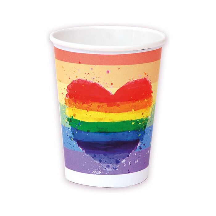 Verres Arc-en-ciel - Ensemble Fête LGBT