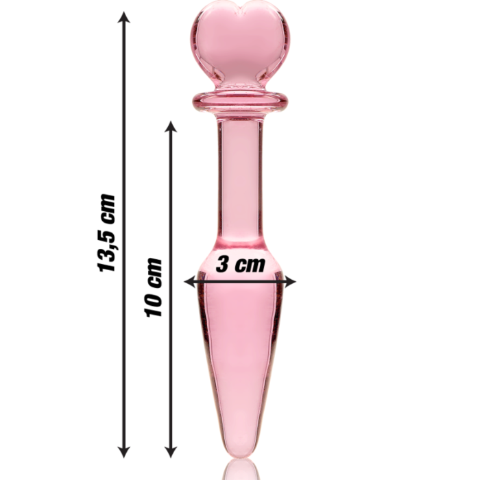 Plug Nébuleuse Rose 13,5 cm - Ibiza Glass