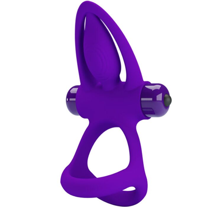 Anneau vibrant sensuel violet