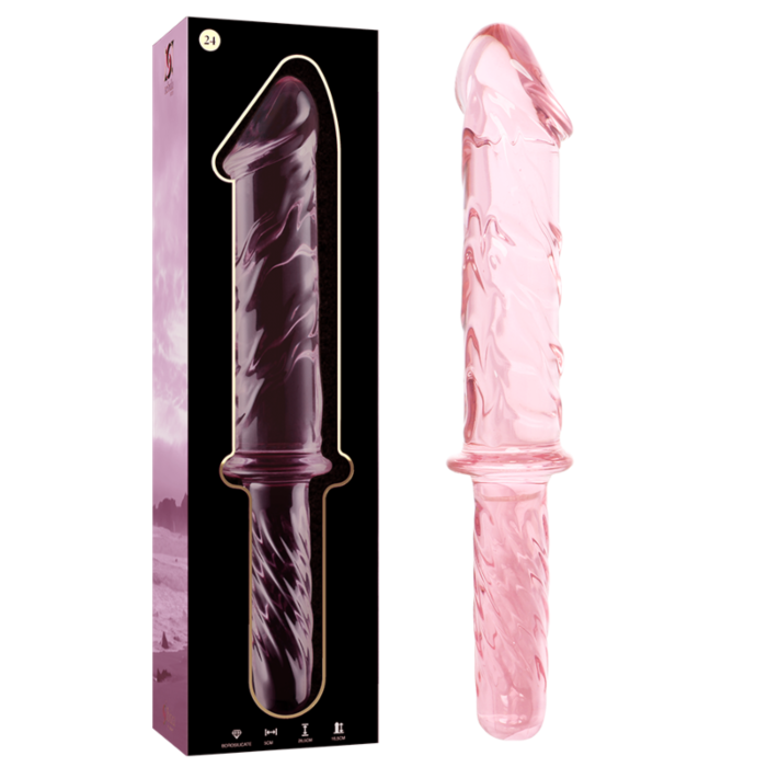Dildo en Cristal Rose Nébuleuse