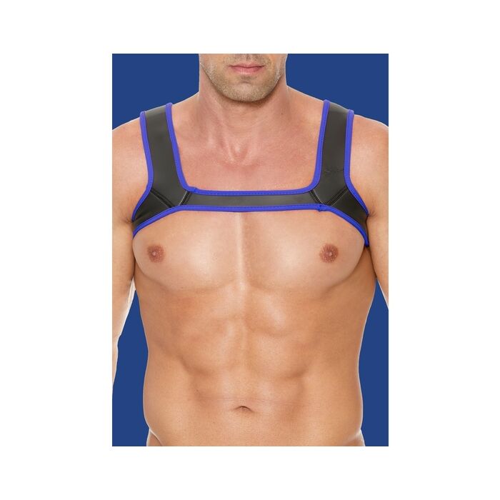 Harnais en néoprène bleu PuppyFlex