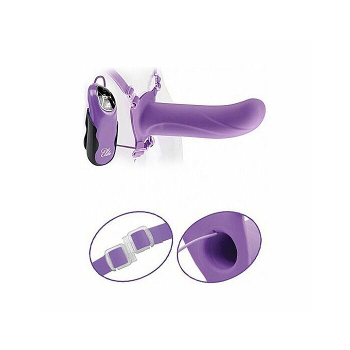 Fantasy Fetish élite creuse harnais vibrateur 15 cm lila