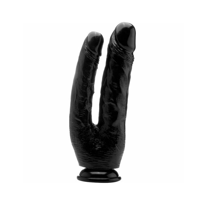 Realrock pene doble 25,5 cm - negro