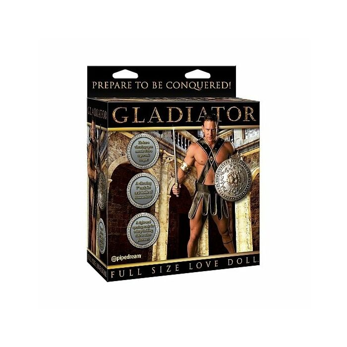 mueco gladiator gonflable taille réelle