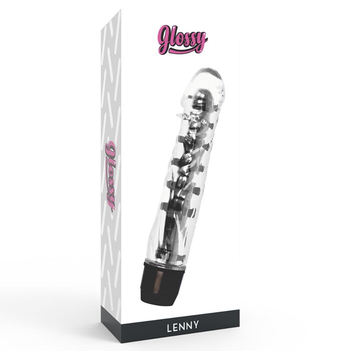 Glossy lenny vibrador negro