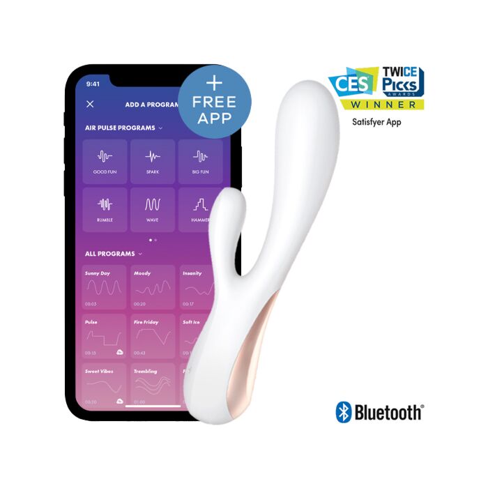 Satisfyer mono flex blanc avec application
