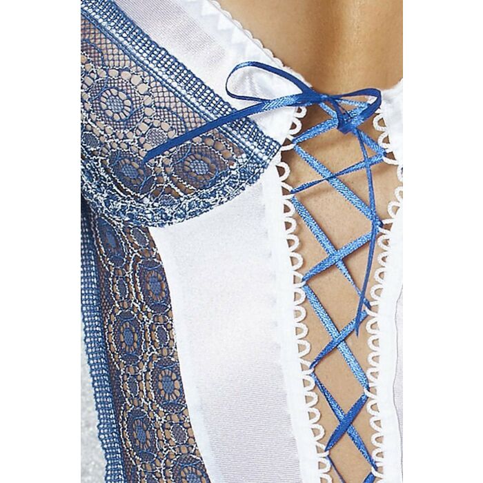 Chemise & String Passion Eleni Blanc L / XL