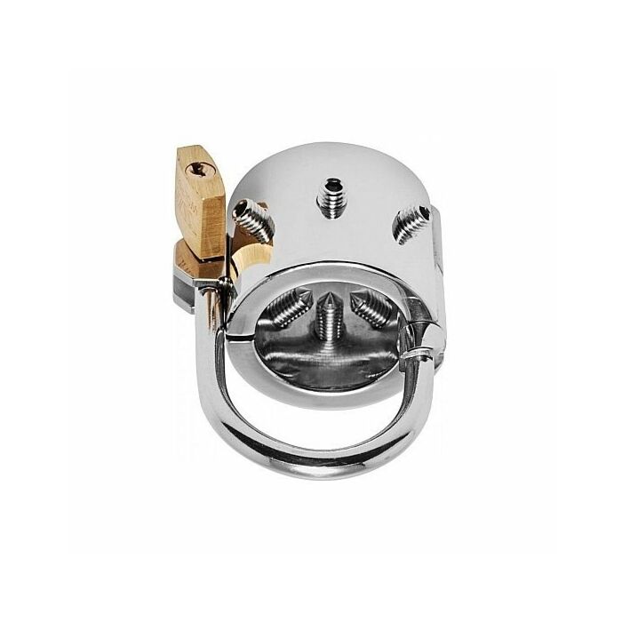 Spiked cbt dispositivo de castidad separador de escroto