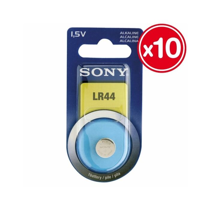 LR44 alcaline 15v sony (10 unités)