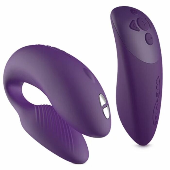 We vibe chorus vibrateur couples avec contrôle squeeze lilas