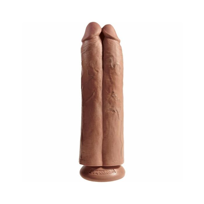 Two cocks one hole 30cm - caramelo