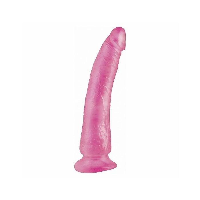 Basix gélatine pénis mince 19 cm rose