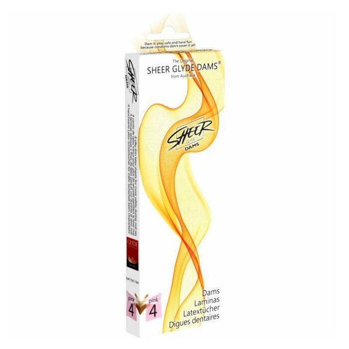 Glyder Sheer barrages feuilles de latex fraise sexe oral