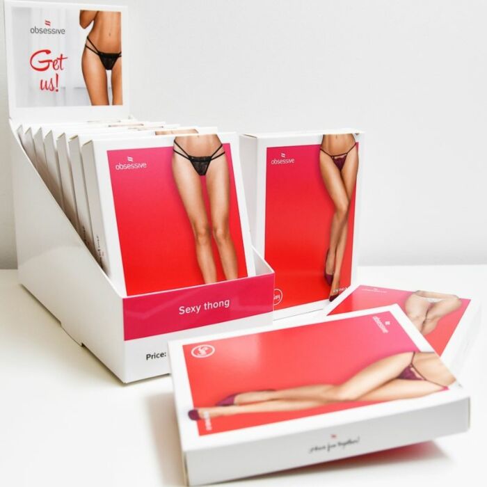 Obsessive - 1 x display con 10 tangas l/xl