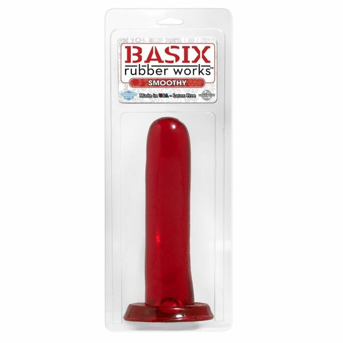 Basix gélatine pénis smoothy 13 cm rouge