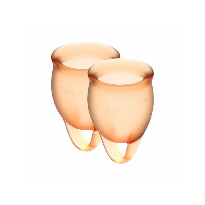 Coupe menstruelle Satisfyer Feel Confiant - Orange