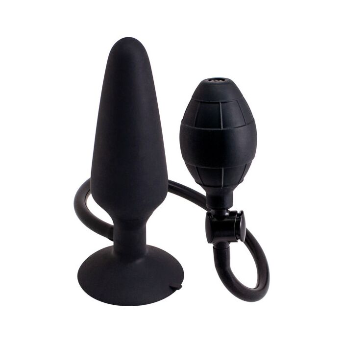 Plug anal Hinchable L - Negro