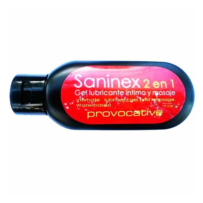 Saninex 2 en 1 lubrifiant et massage intime provocateur