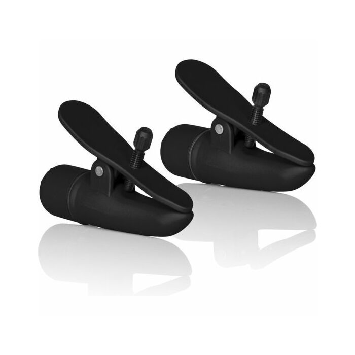 Pinces à seins avec vibrateur noir