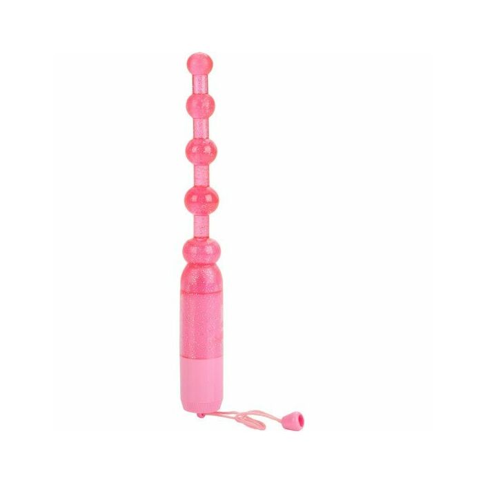 Vibrador anal pleasure beads rosa
