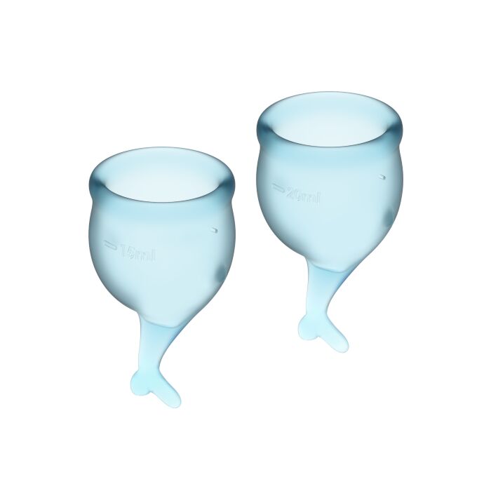 Satisfyer Feel Secure Kit Coupe Menstruelle Bleu Clair 15 + 20ml