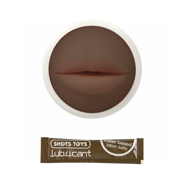 Homme de race noire en forme de masturbateur bouche