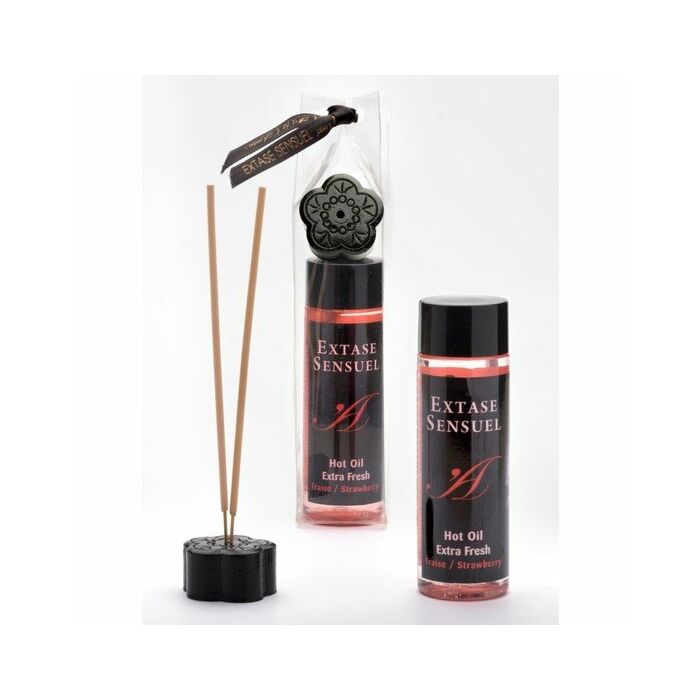 Huile de massage fraîcheur à la fraise