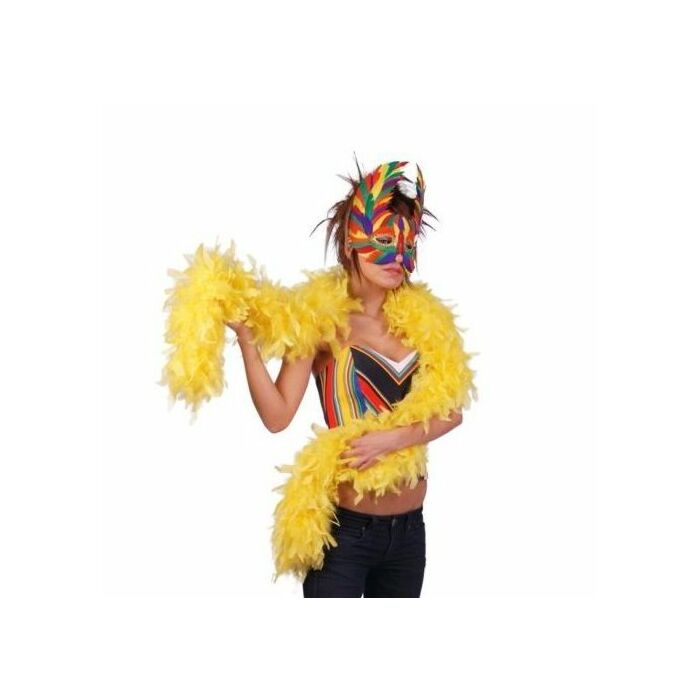 Boa plumes jaunes 1,83 cm,