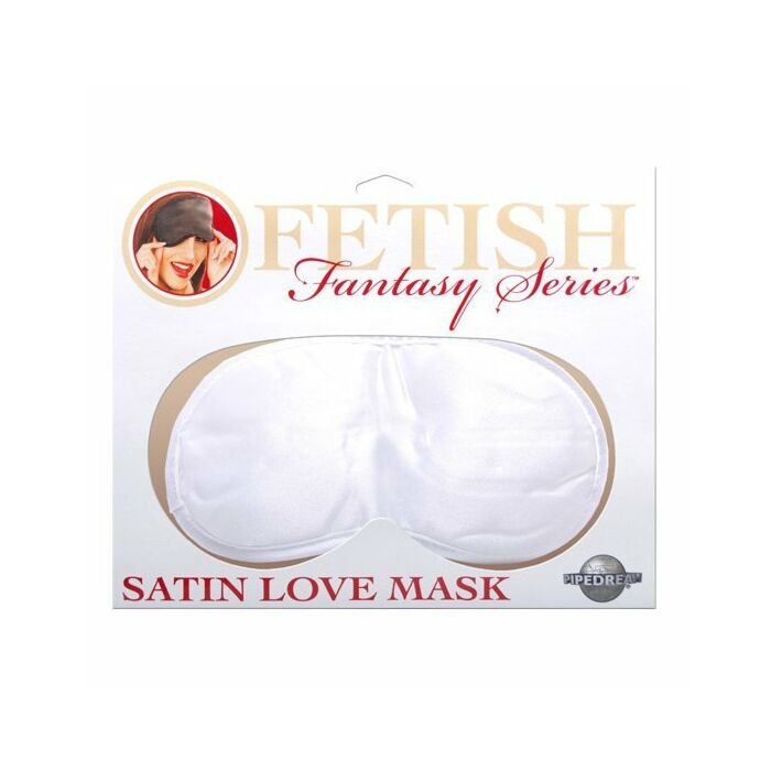 Fantasy Fetish masque de satin blanc