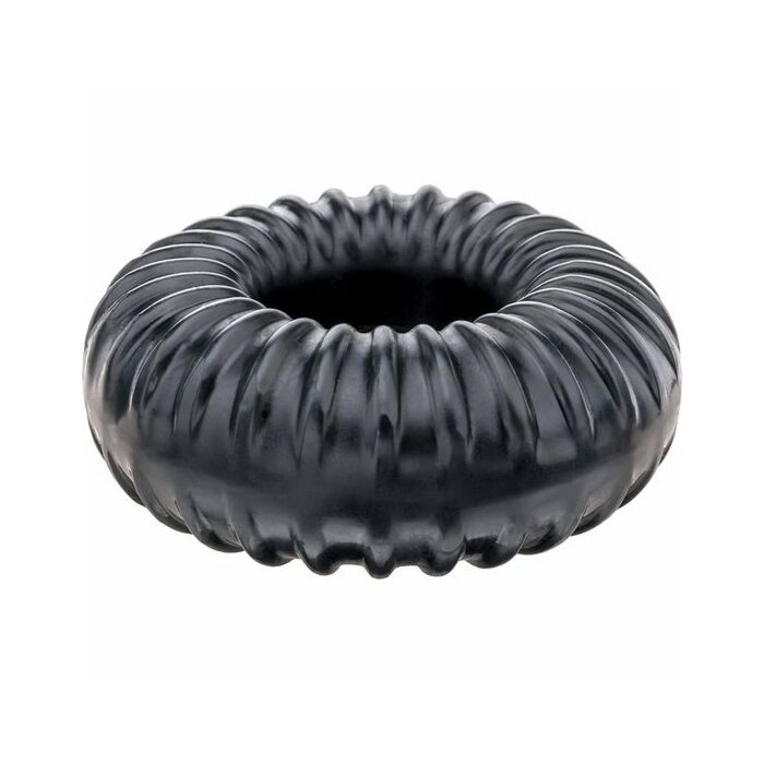 Ribbed anillo negro