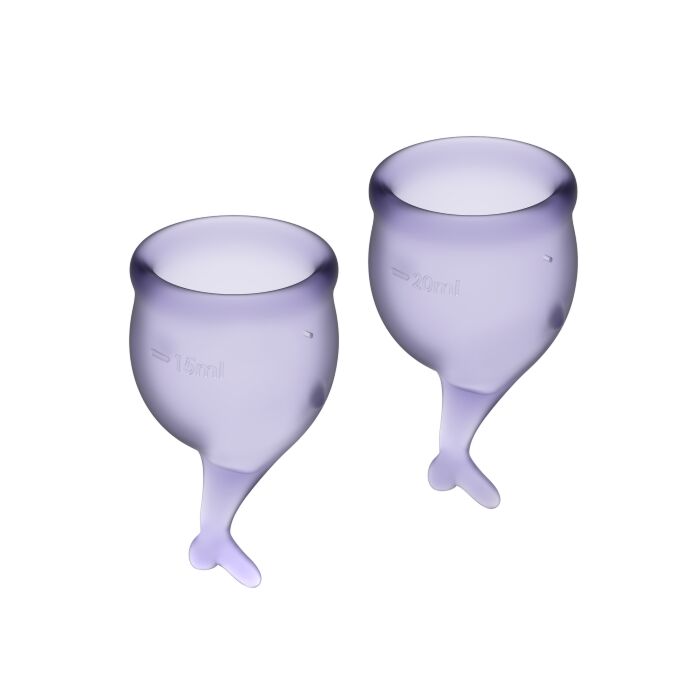 Satisfyer Feel Secure Kit Copa Menstrual Lila 15 + 20ml