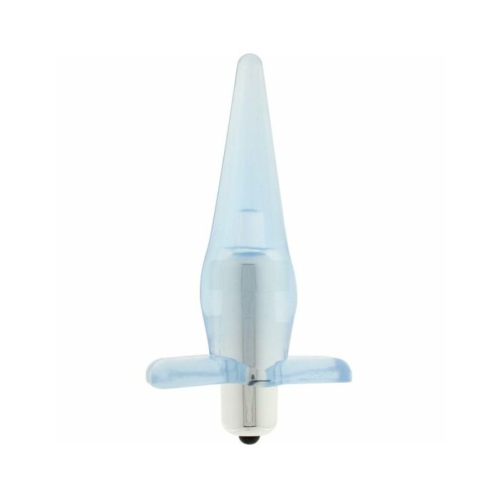 Puissance vibrateur plug anal bleu