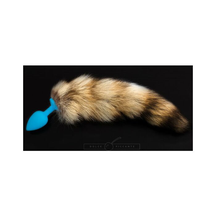 Bouchon silicone bleu avec colle - S