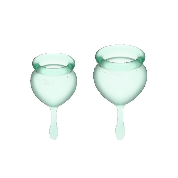 Satisfyer Feel Good Kit Copa Menstrual Verde Light 15 + 20ml