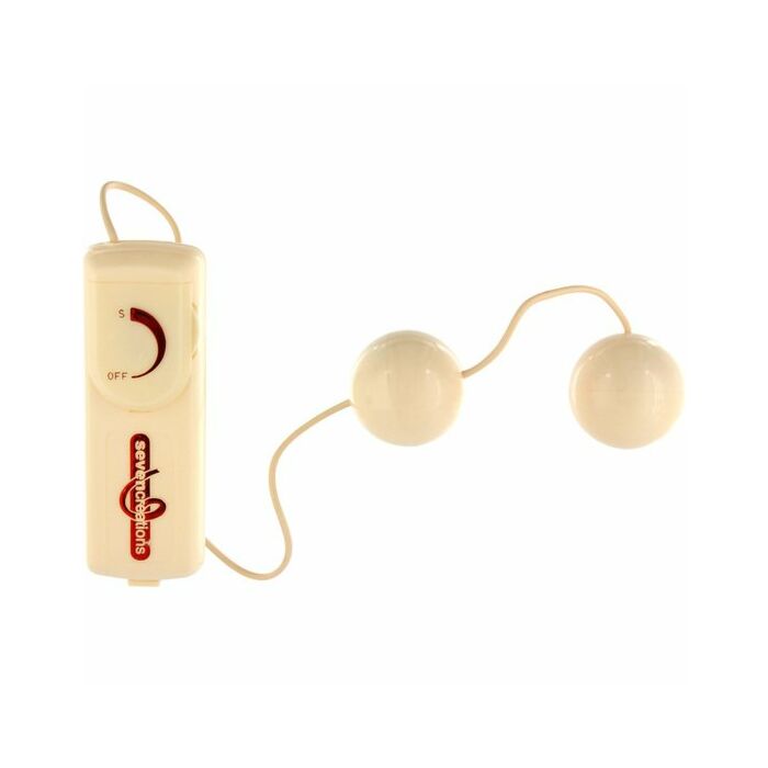 boules chinoises avec vibrateur blanc