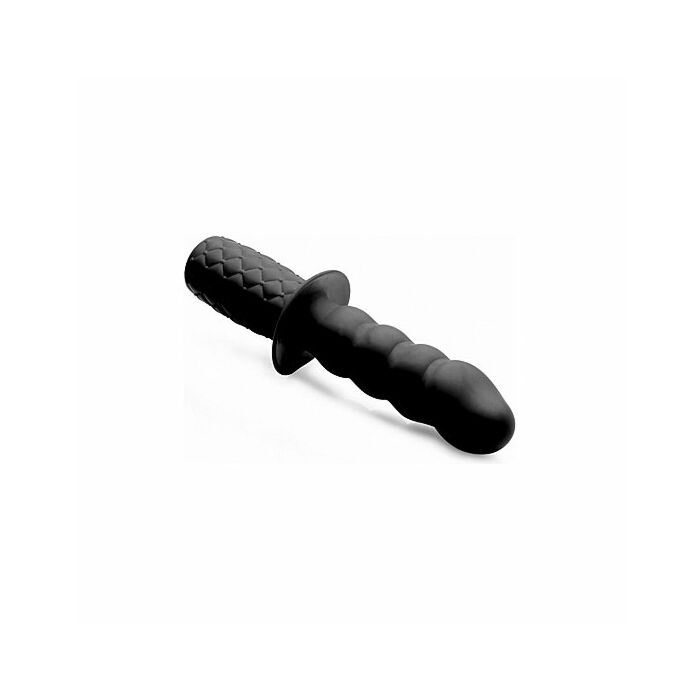 The handler 10x plug vibrador de silicona negro