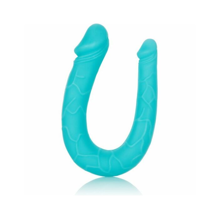 Pene doble de silicona - turquesa