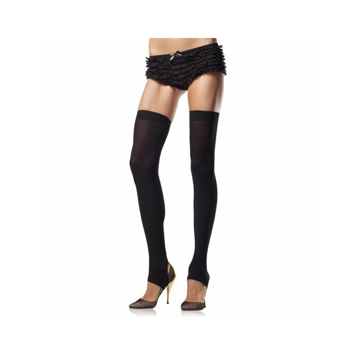 Leg Avenue opaques collants noirs sans étriers