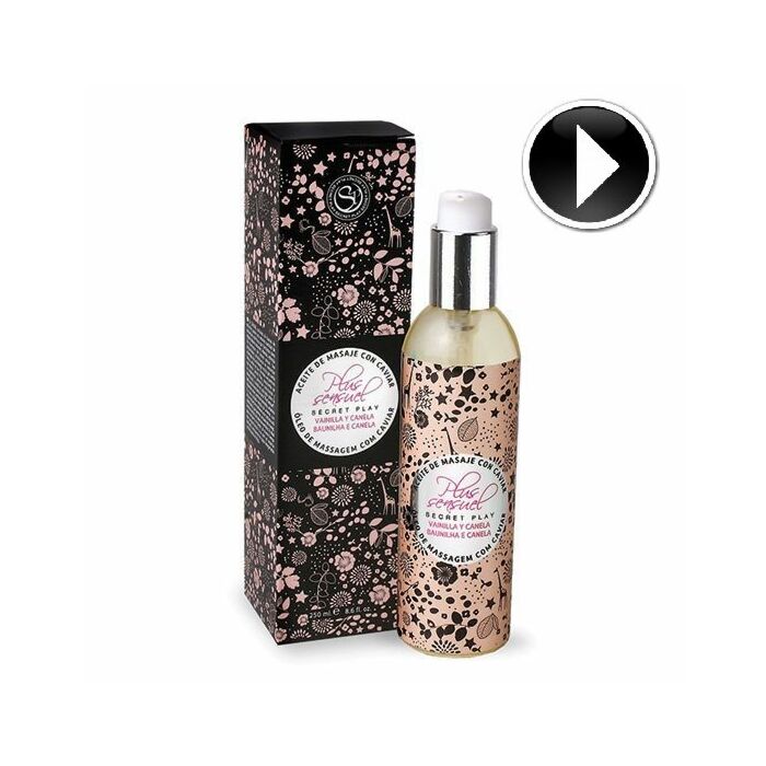 Huile de massage à la vanille caviar et la cannelle