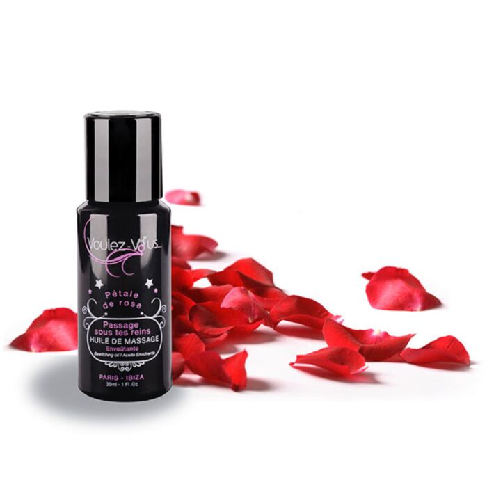 Voulez-vous - Huile de Massage Envoûtante - Pétales de Rose 30ml