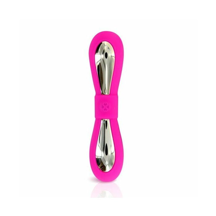 Vibromasseur rose et or bowknot 7V