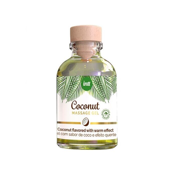 Gel de massage Intt Vegan à la Noix de Coco avec Effet Chaud 30ml
